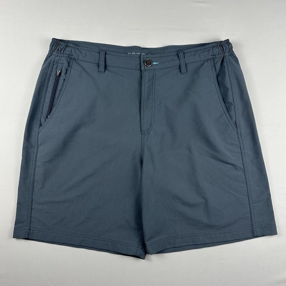 Free Fly Shorts Mens Large Blue Performance Quick Dry Clean Chino Comfortable - Picture 1 of 5